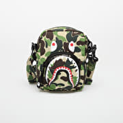 A BATHING APE Abc Camo Shark Mini Bag Green
