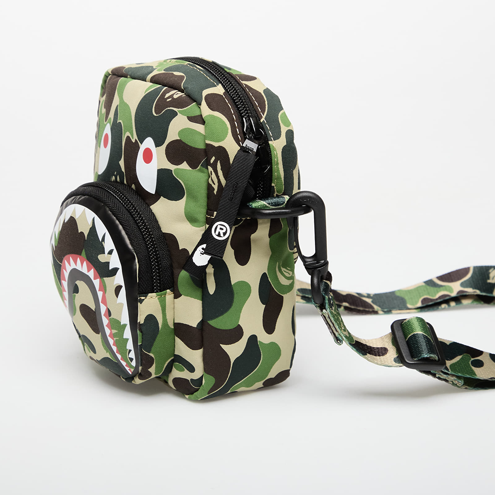 Sacs à bandoulière A BATHING APE Abc Camo Shark Mini Bag Green