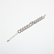 Off-White Bangle Bracelet Silver/ Black