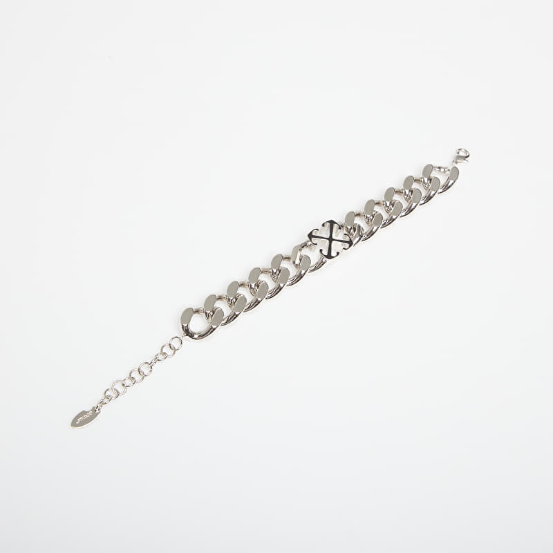 Narukvica Off-White Bangle Bracelet Silver/ Black