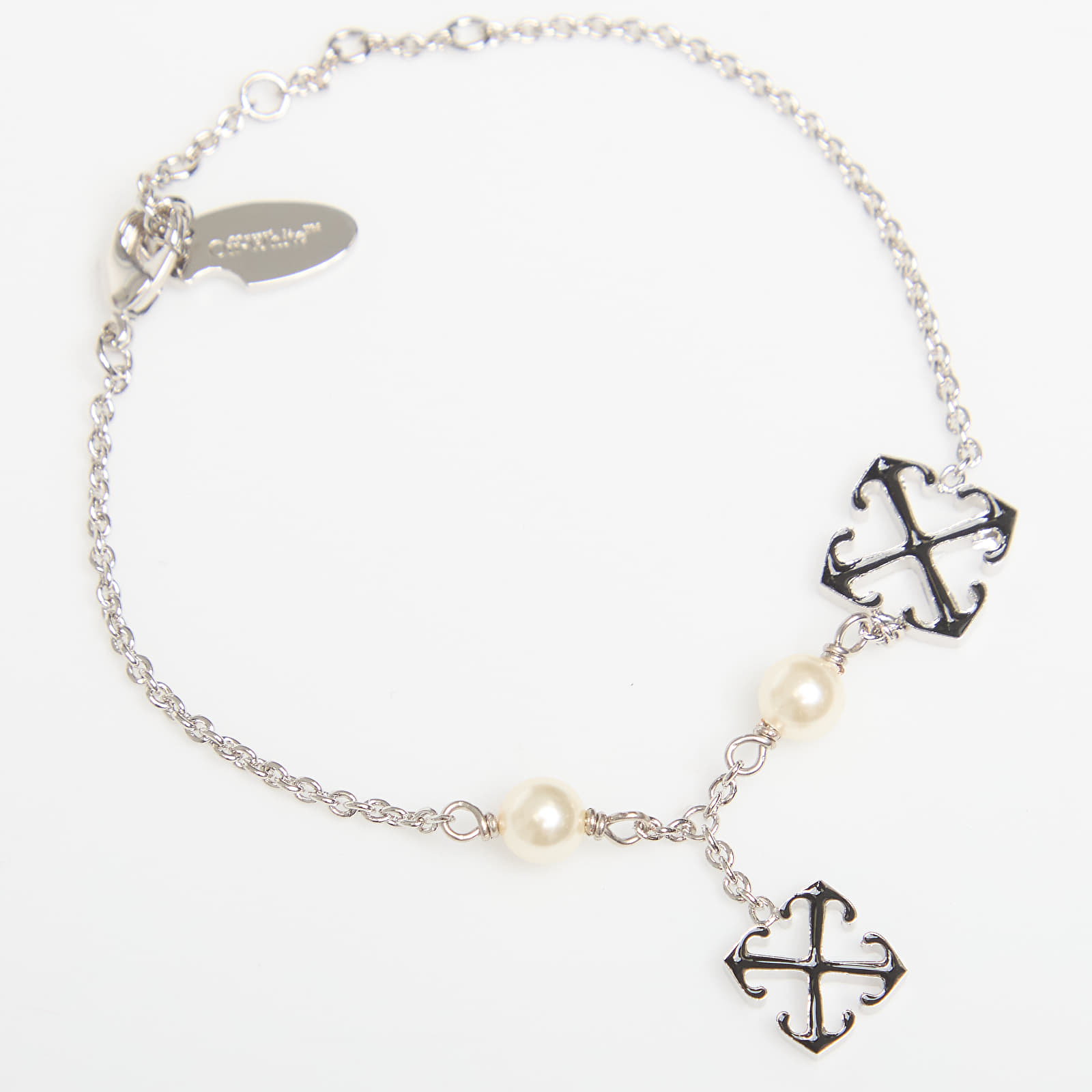 Bracelets Off-White Bangle Bracelet Silver/ Black