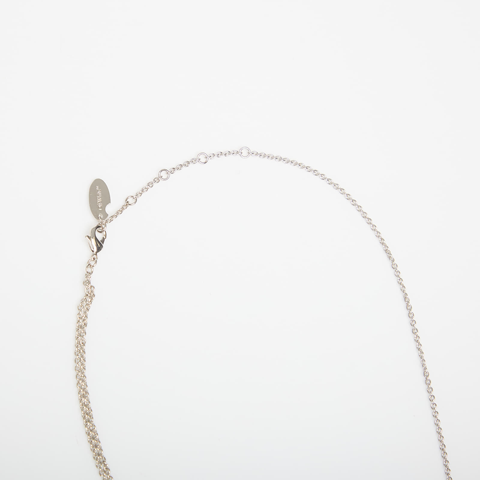 Ogrlice Off-White Arrow Necklace Silver/ Black