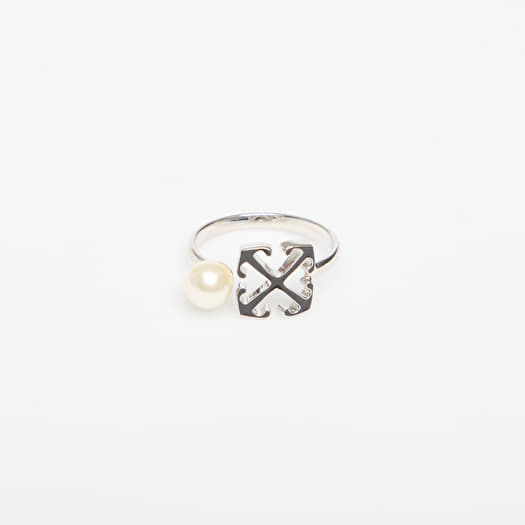 Inel Off-White Ow Ring Silver/ Black