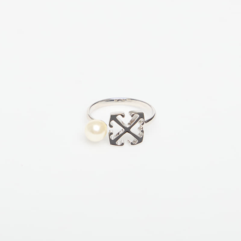 Off-White Ow Ring Silver/ Black