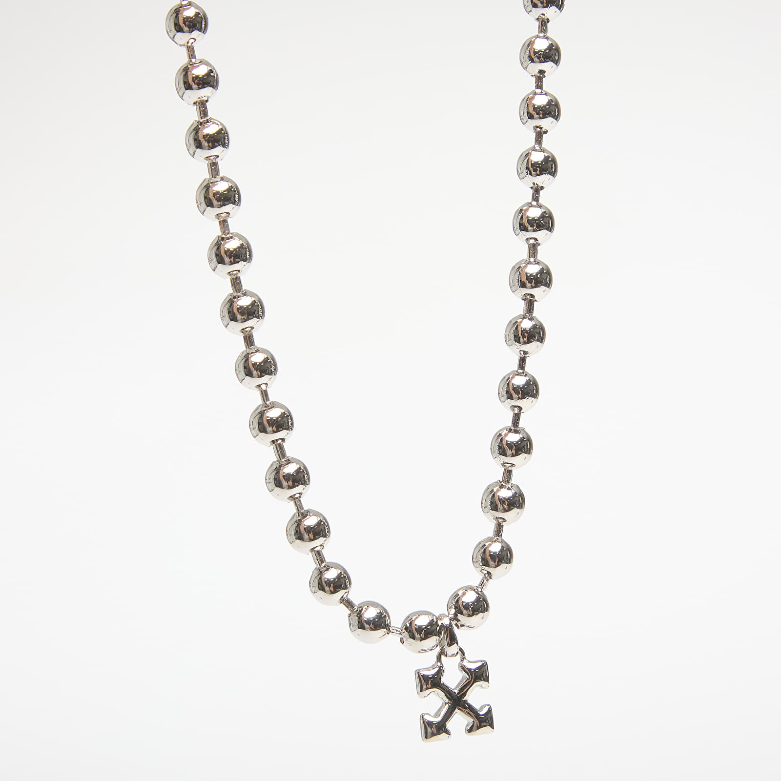 Ogrlice Off-White Arrow Ballchain Necklace Silver/ Silver