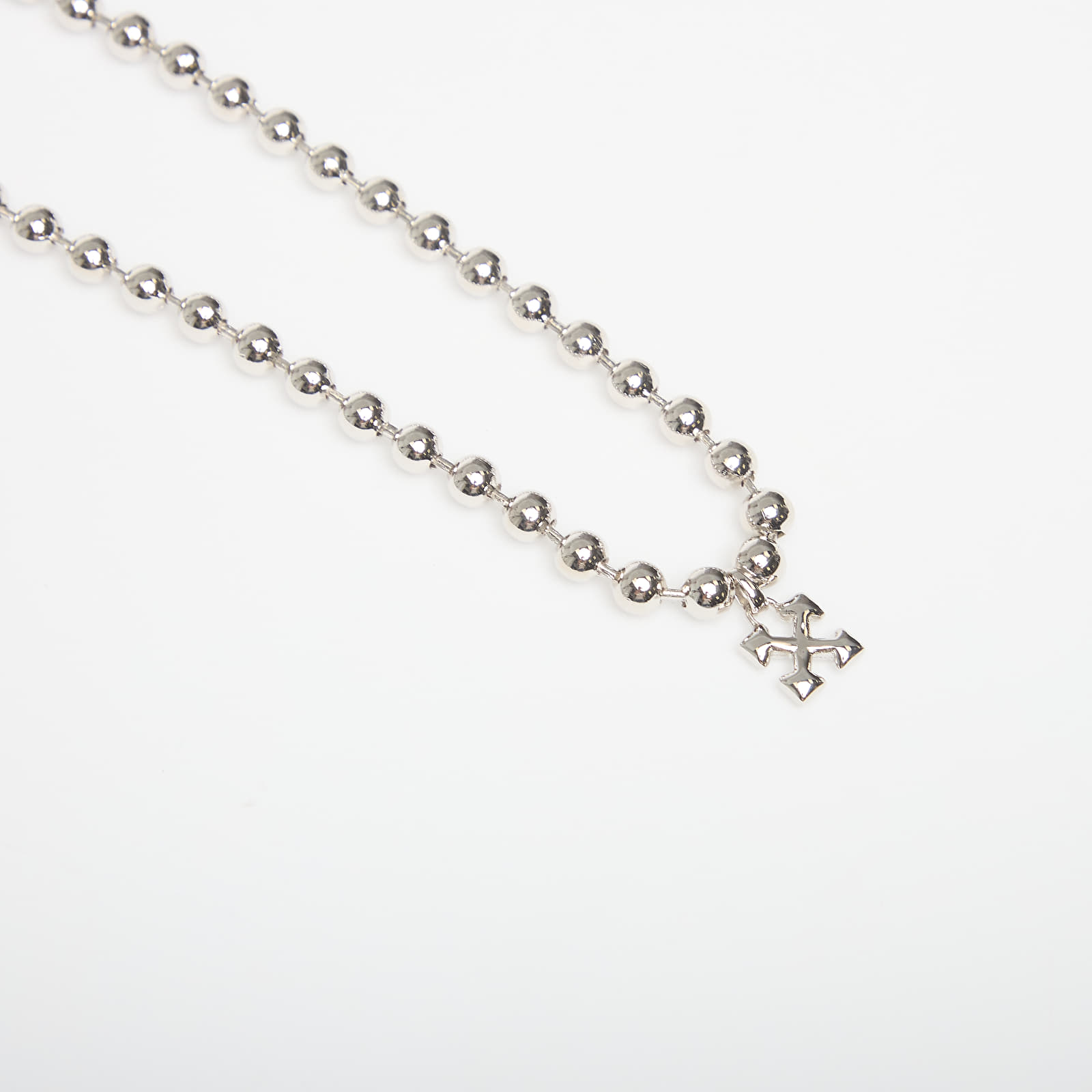 Ogrlice Off-White Arrow Ballchain Necklace Silver/ Silver