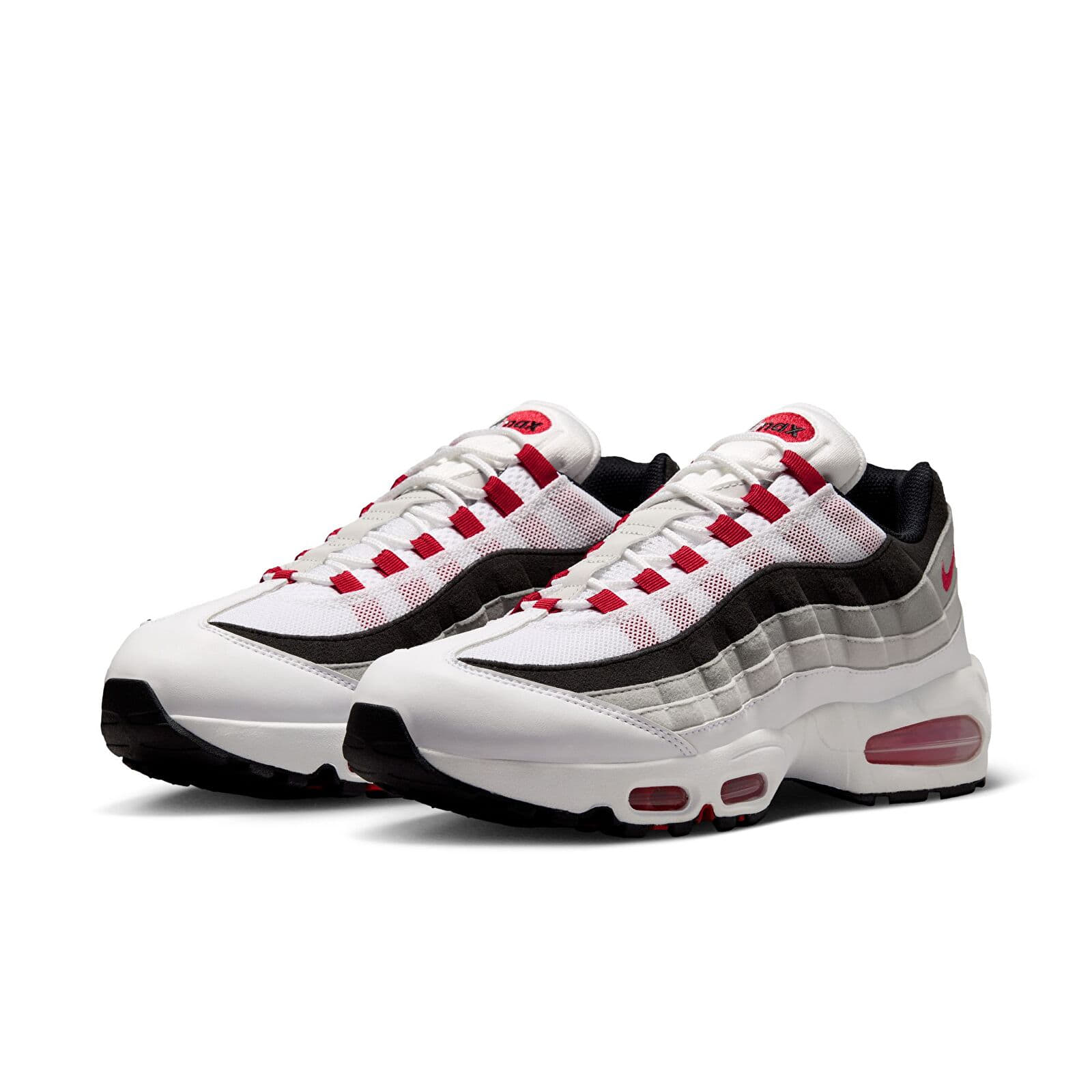 Herresko Nike Air Max 95 Premium White/ Comet Red-Neutral Grey-Medium Grey