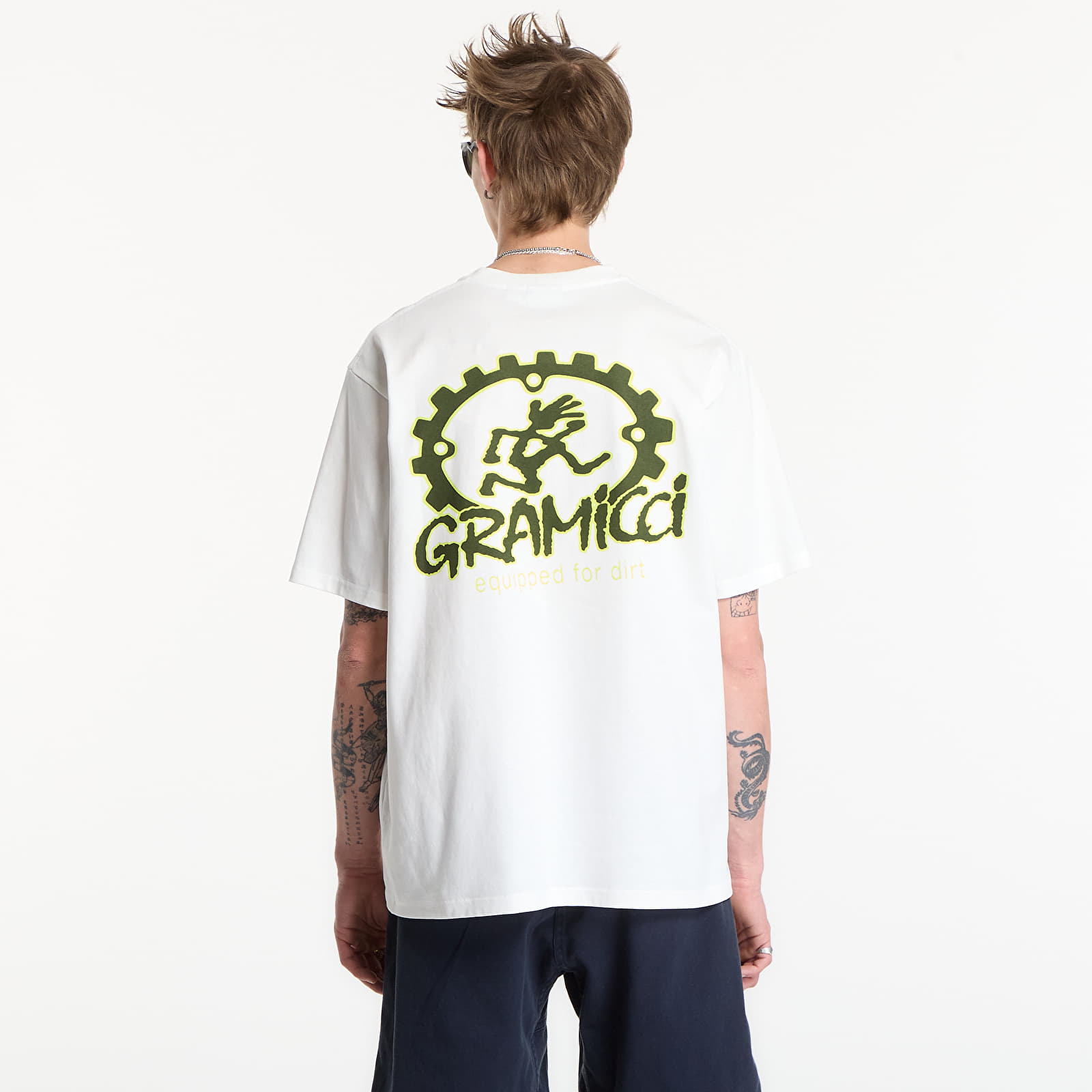 Marškinėliai Gramicci Equipped For Dirt Tee UNISEX White