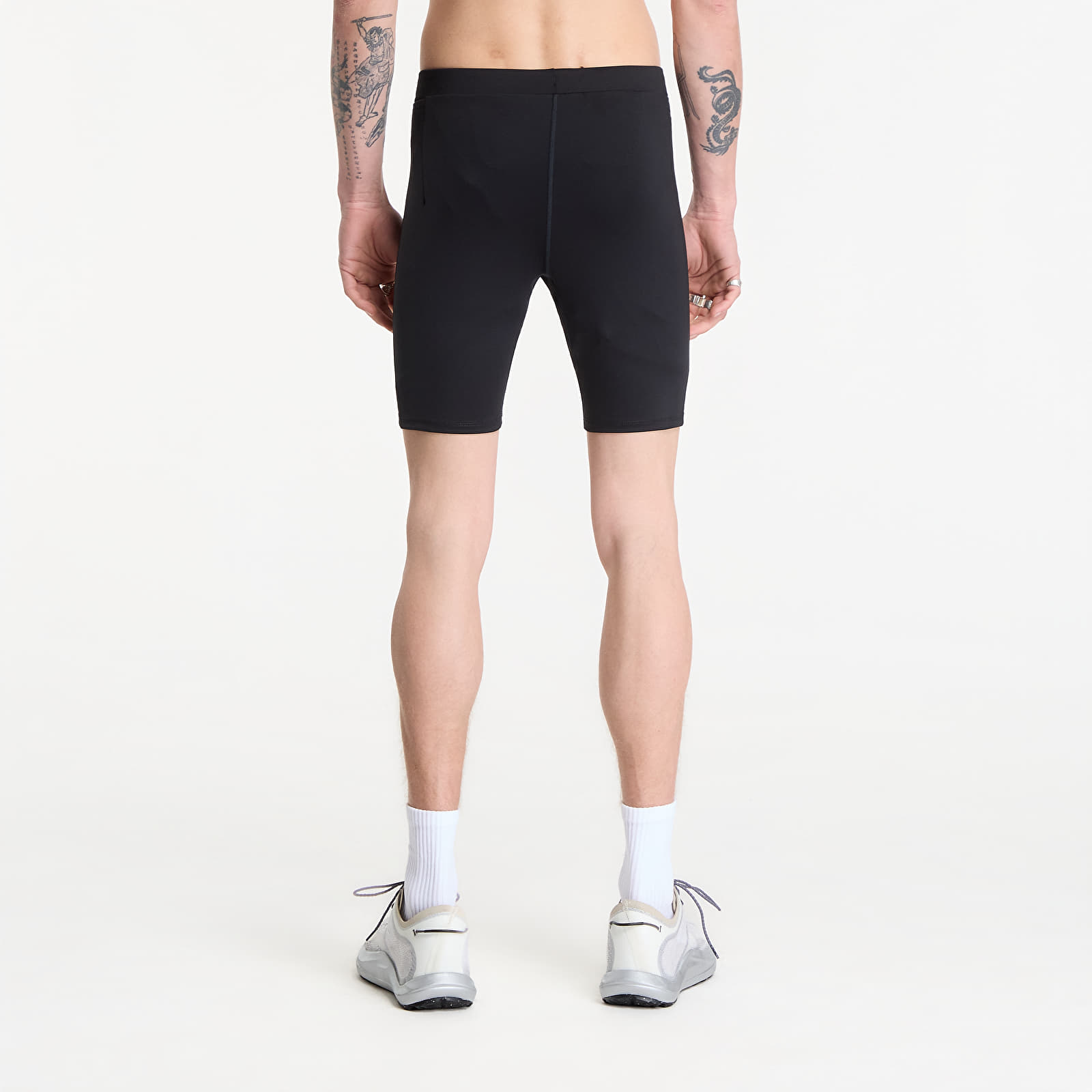 Korte broeken Nike Fast Men's Dri-FIT Brief-Lined Running 1/2-Length Tights Black/ Reflective Silv