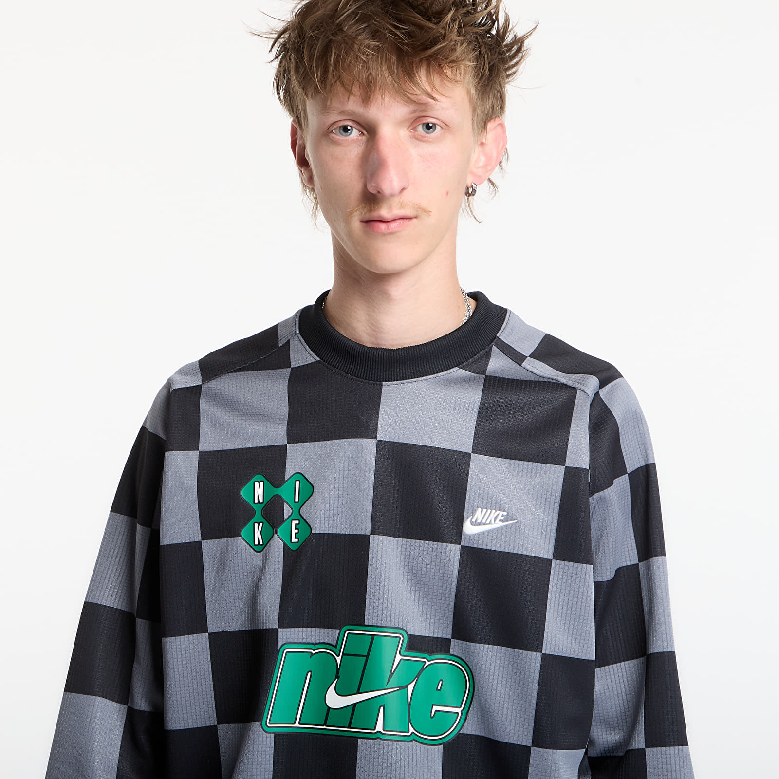 Truien Nike Sportswear Club Men's Goalie Top Smoke Grey/ Black/ Malachite