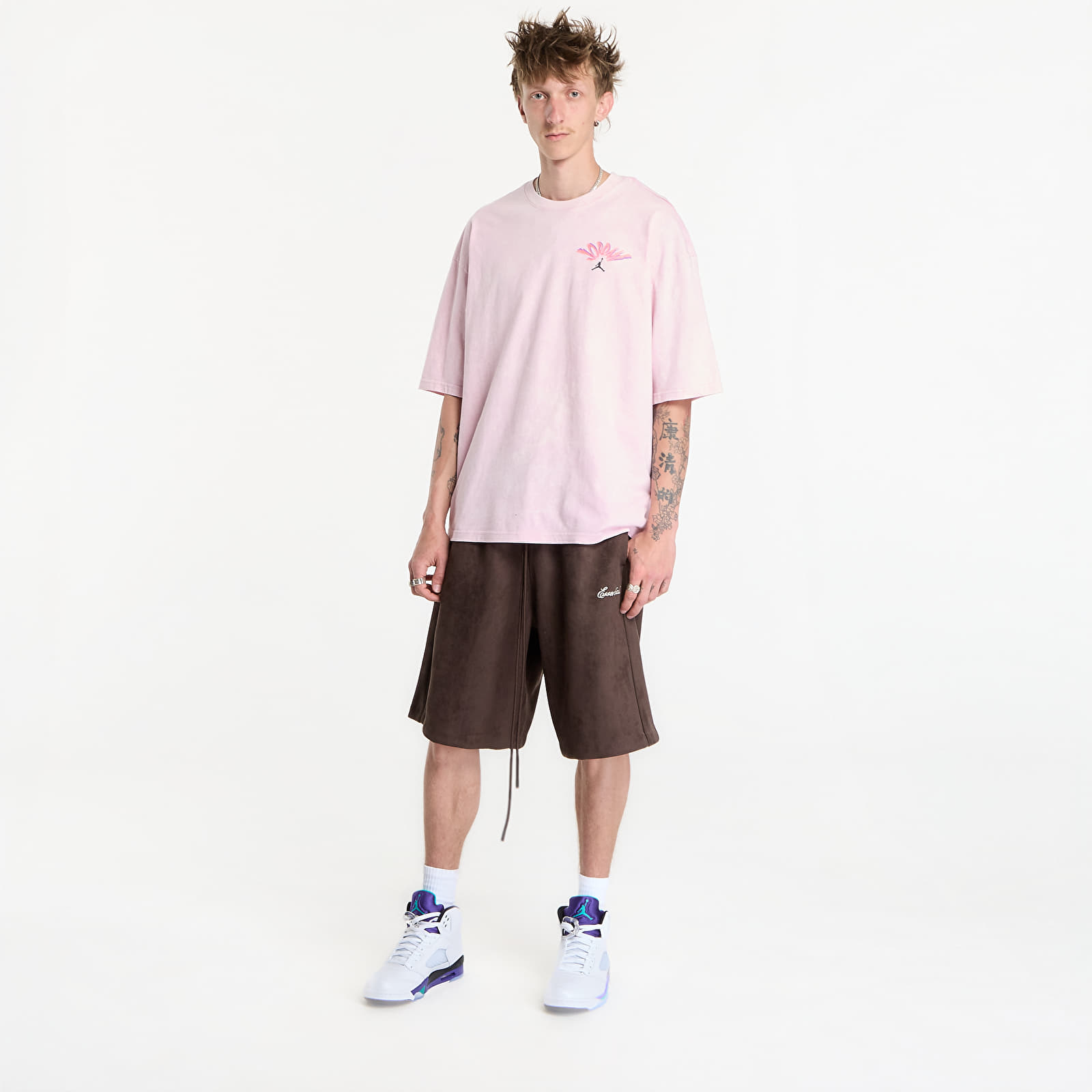 Camisetas Jordan Flight Men's T-Shirt Iced Carmine/ Black