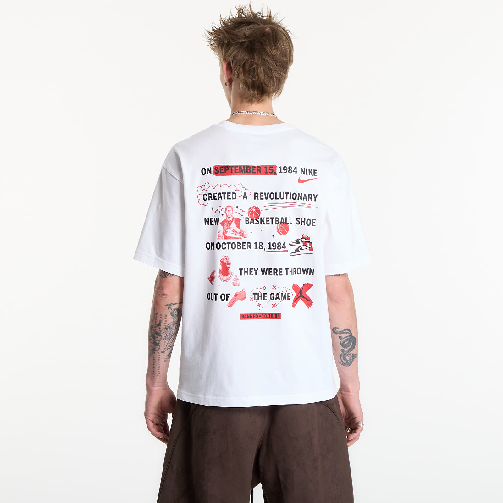 Camisetas Jordan Brooklyn Men's T-Shirt White
