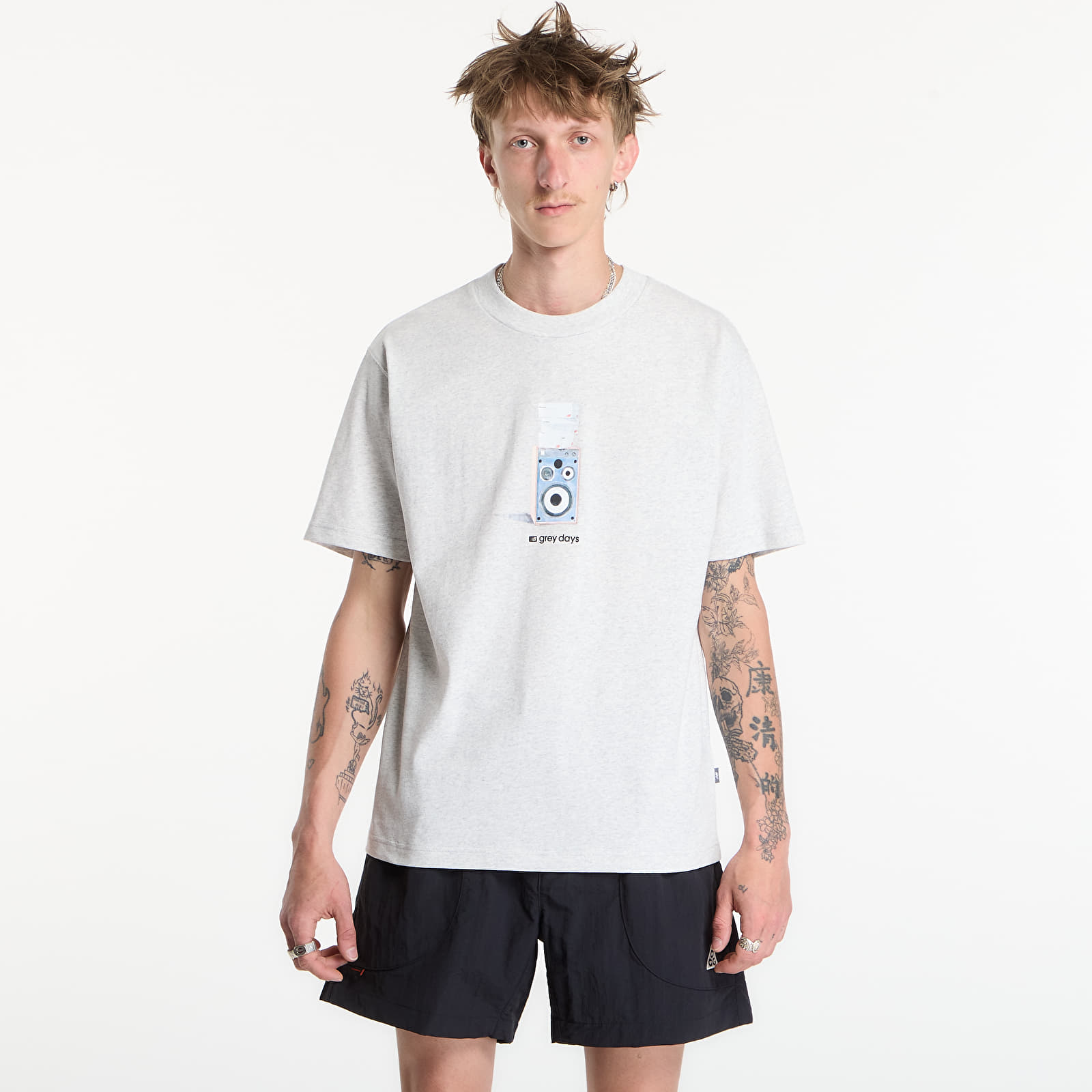 Тениски New Balance Grey Days Speaker T-Shirt Ash Heather