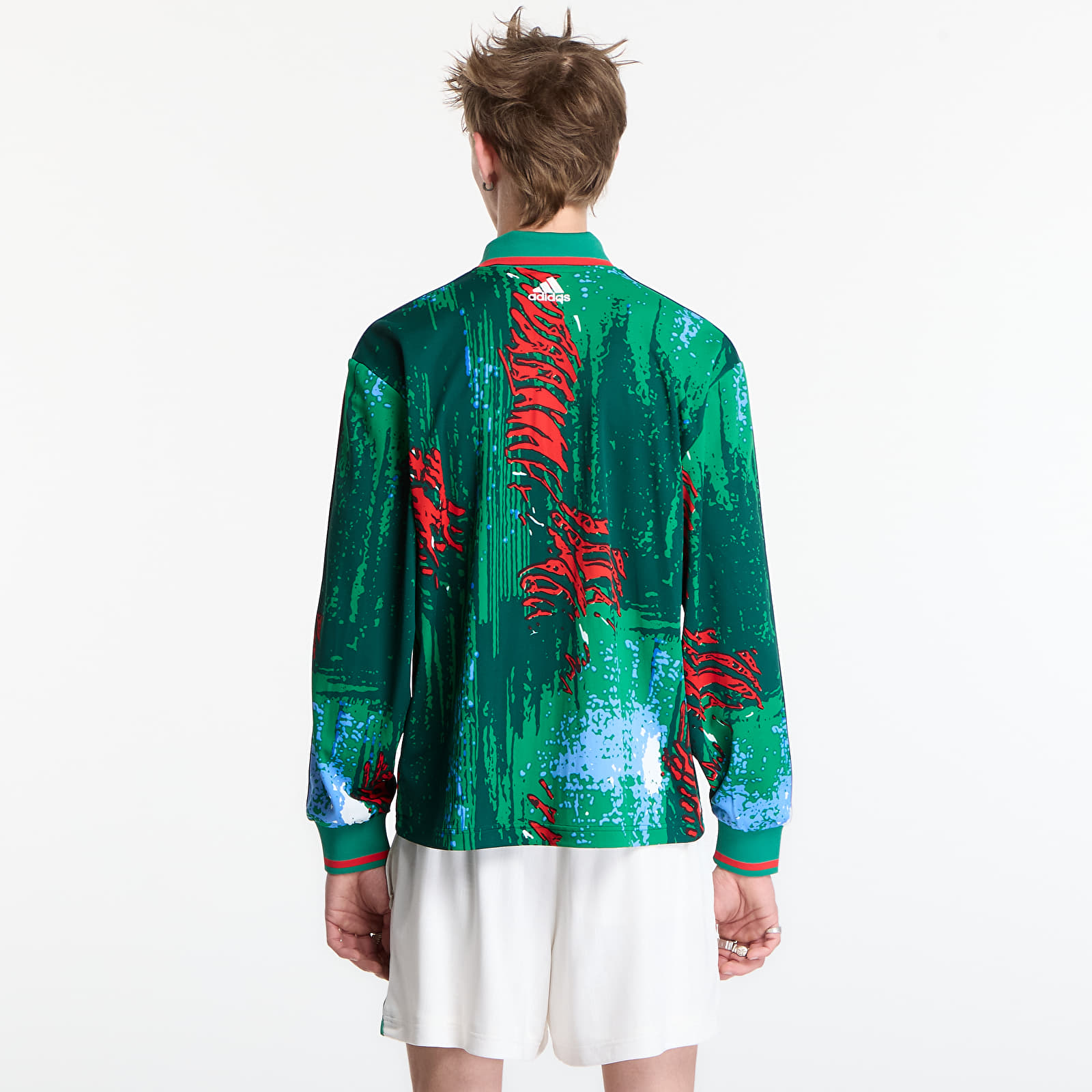 Koszulki adidas Brain Dead Disney Long Sleeve Jersey Red/ Bold Green/ Blue