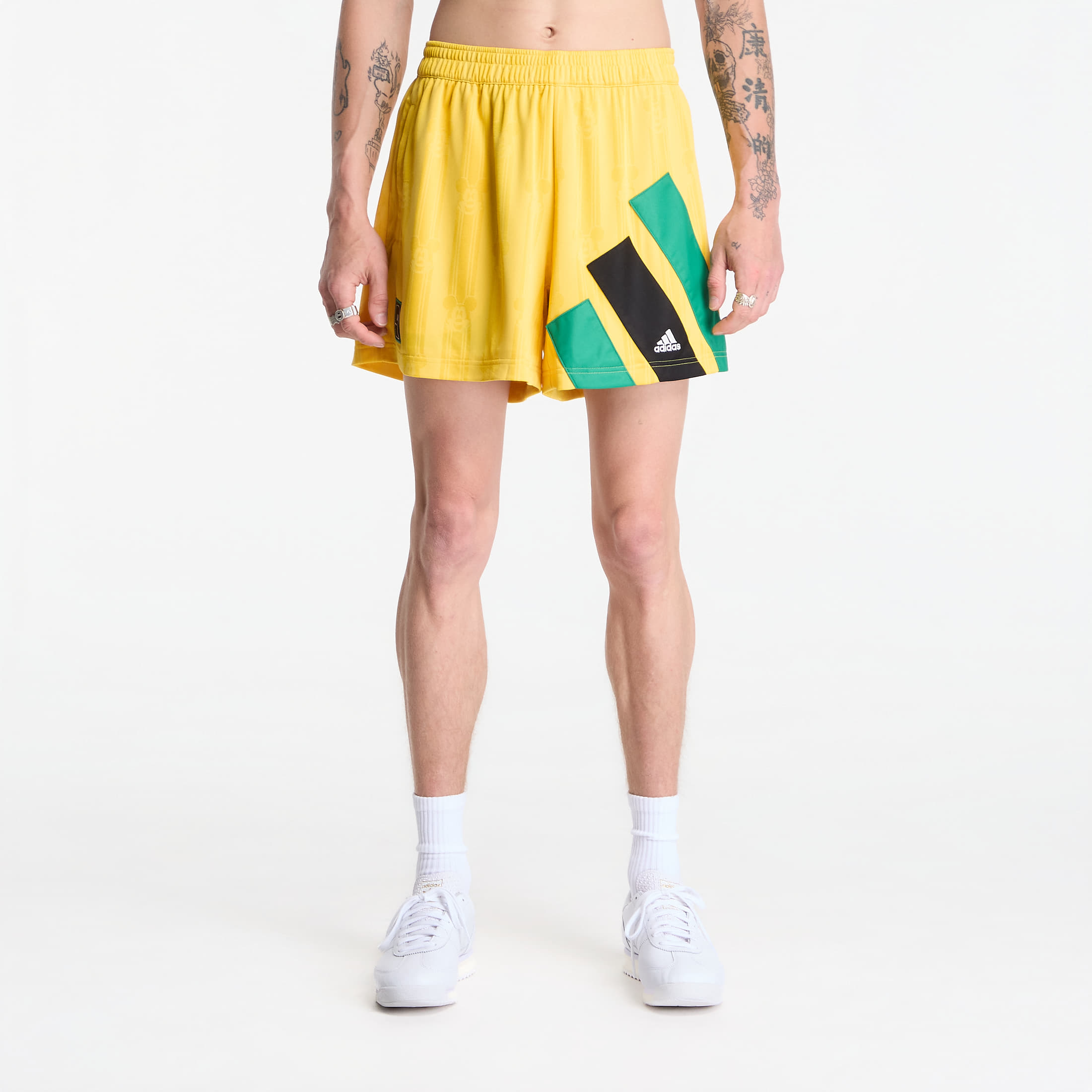 adidas Brain Dead Disney Football Shorts Bold Gold S