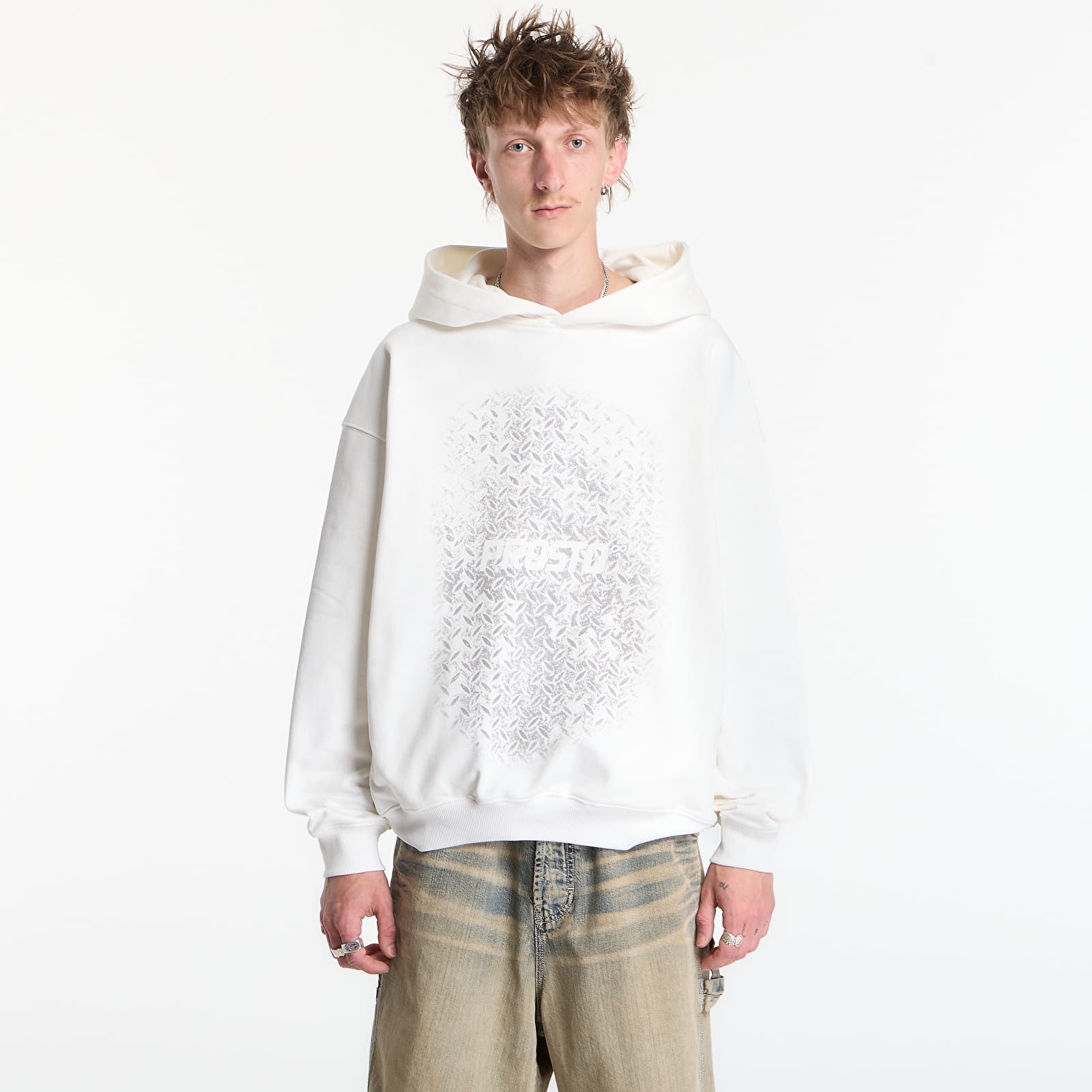 Mikiny Prosto Hoodie Grade White