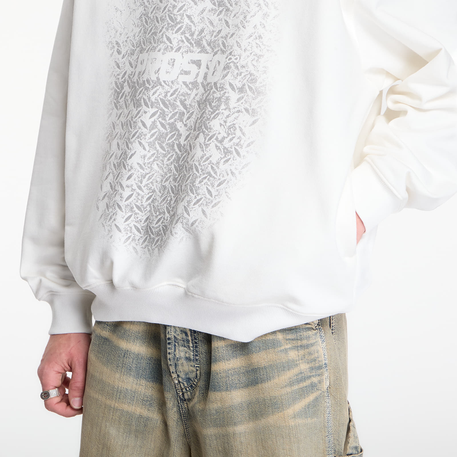 Mikiny Prosto Hoodie Grade White