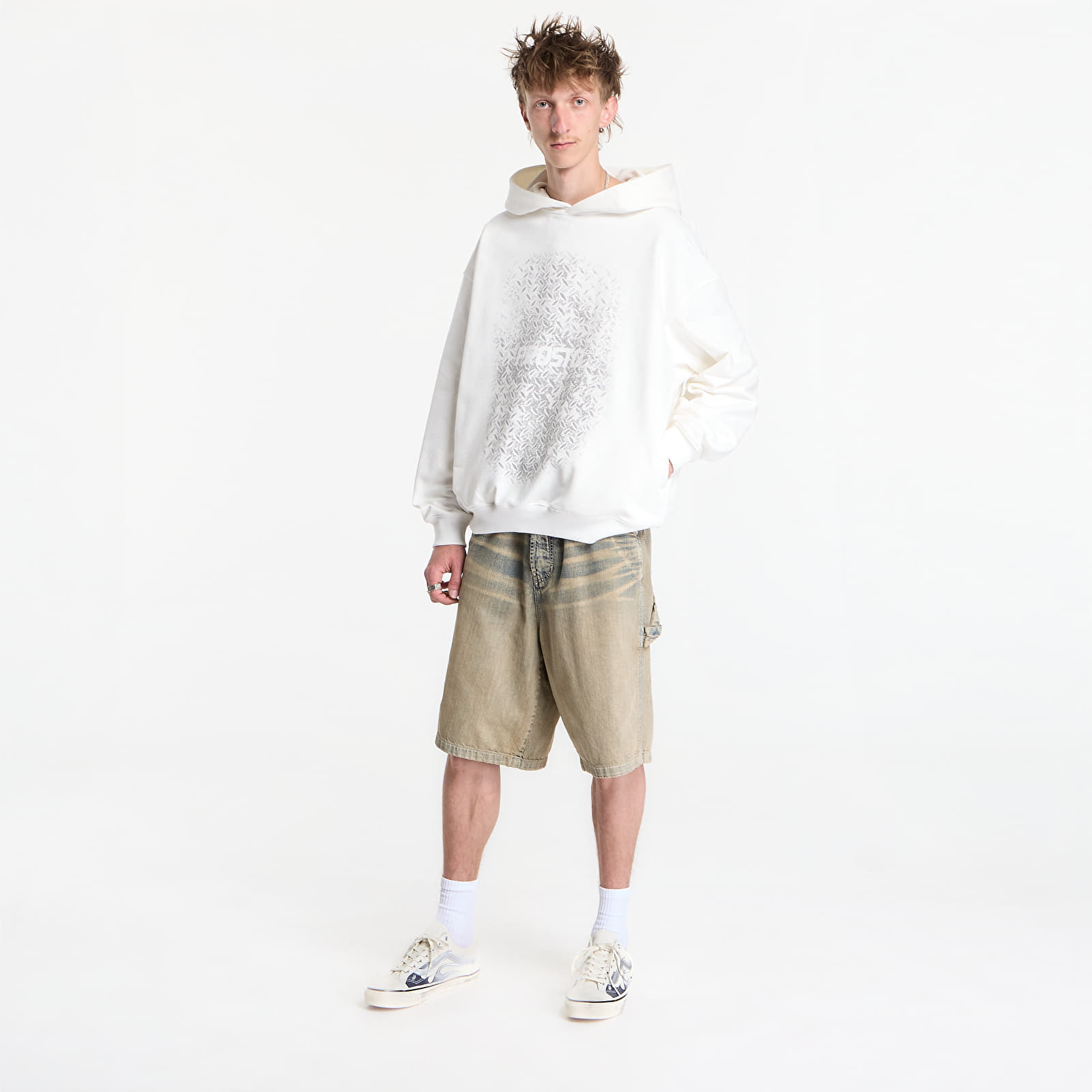 Mikiny Prosto Hoodie Grade White