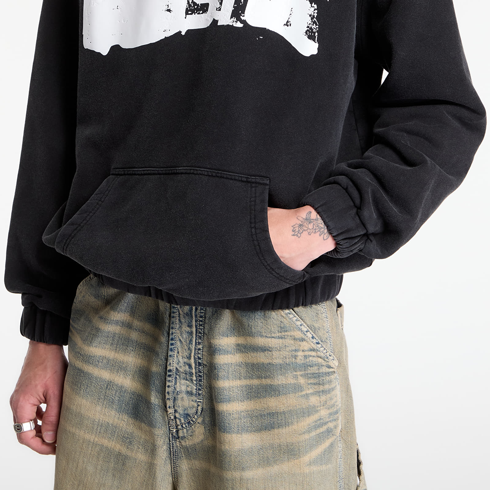 Džemperiai su gobtuvais ir džemperiai Prosto Hoodie Splash Black