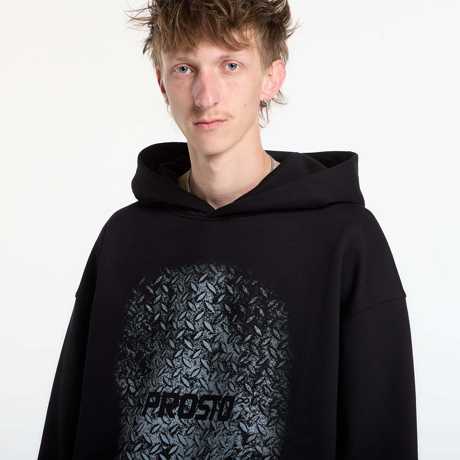 Džemperiai su gobtuvais ir džemperiai Prosto Hoodie Grade Black