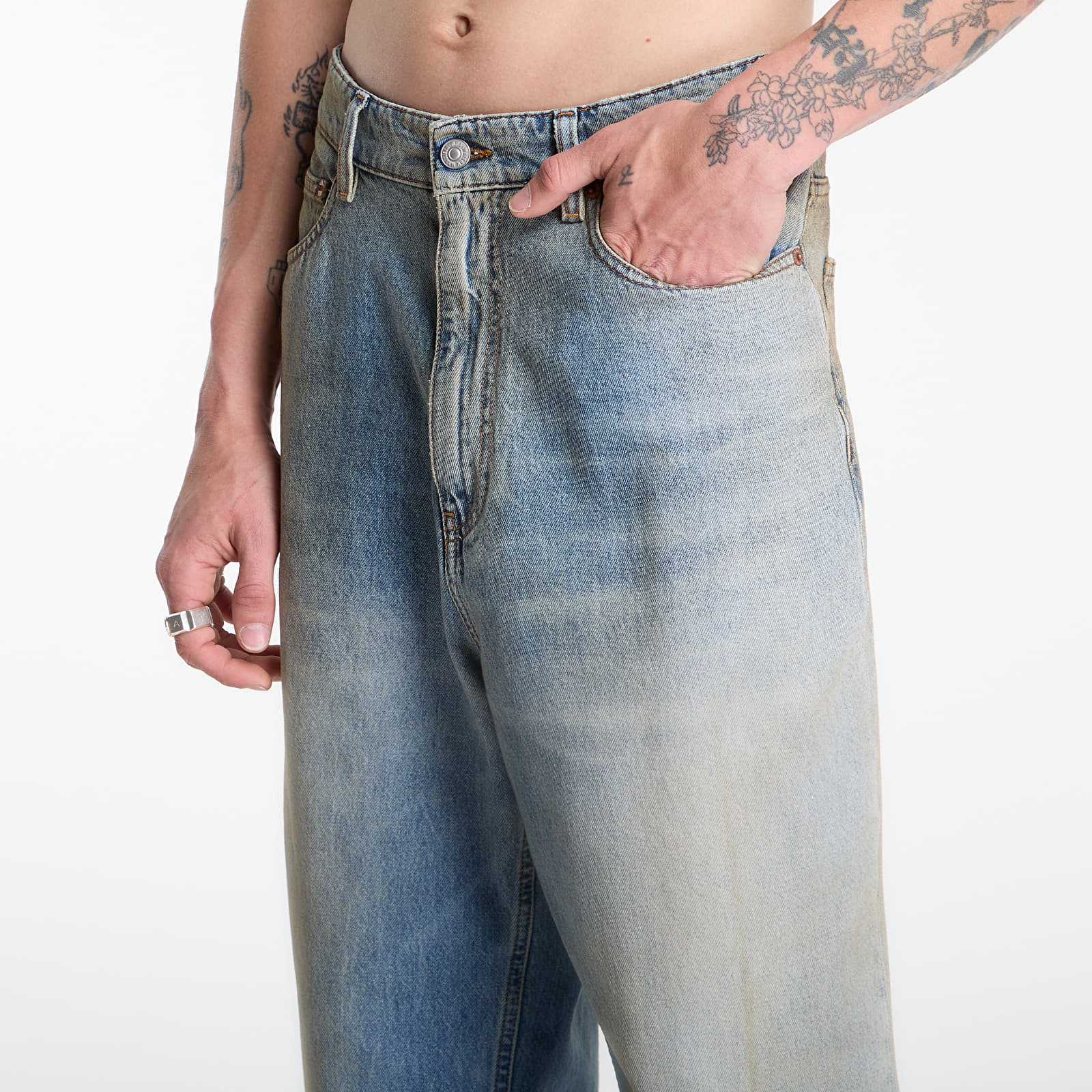 Jeans hlače MM6 Straight-Leg Jeans Medium Blue