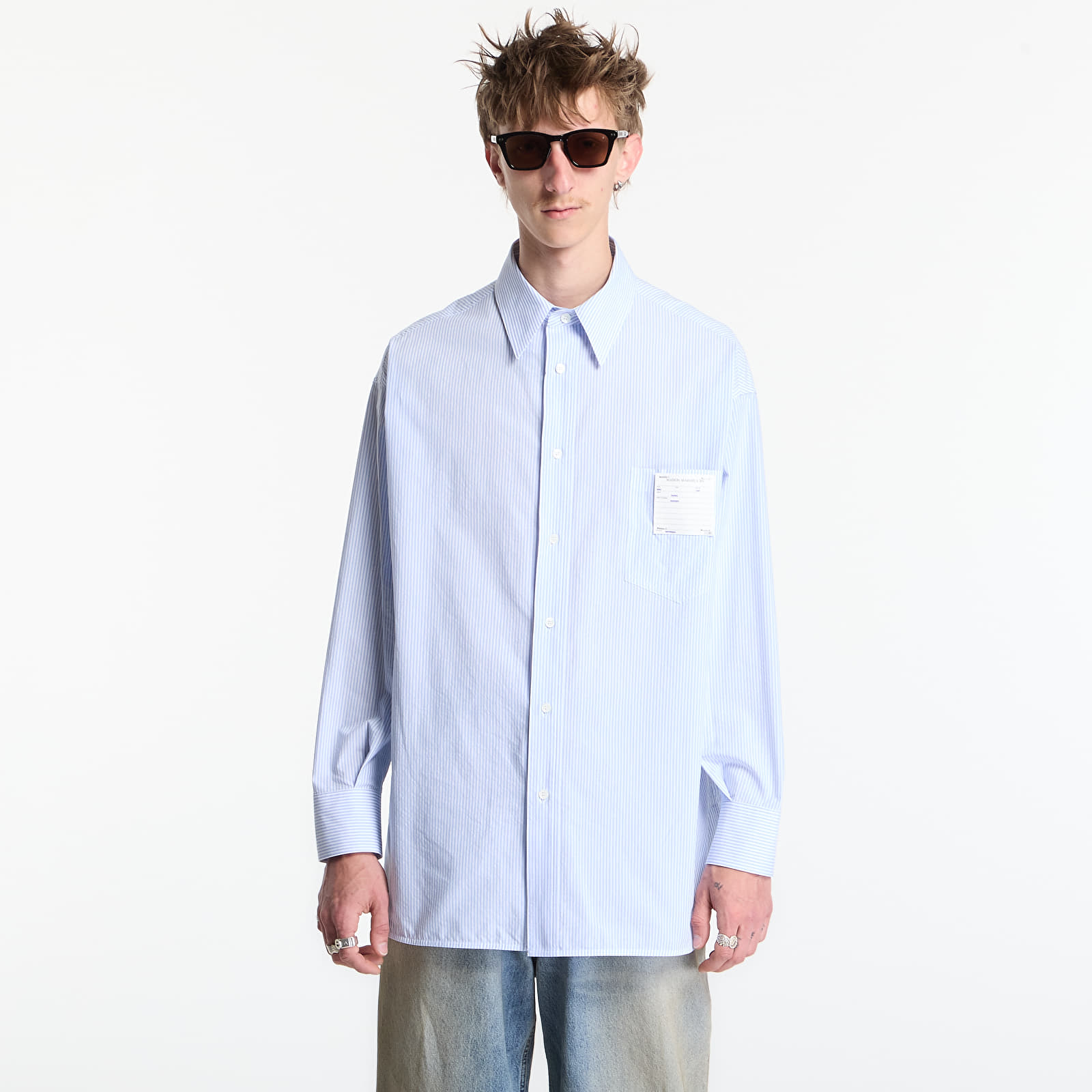 Shirts MM6 Long-Sleeved Shirt Blue