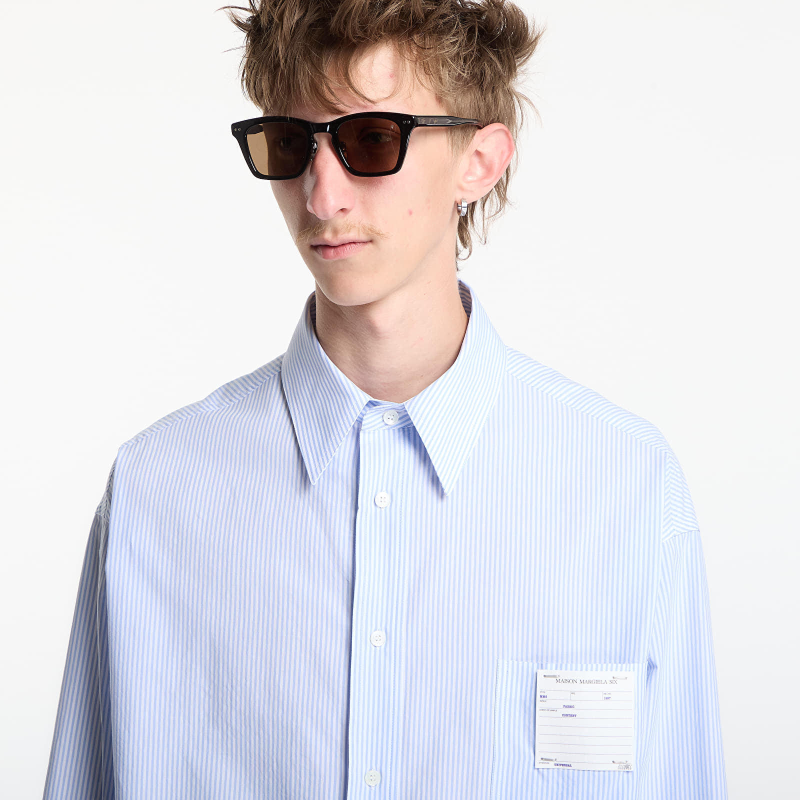 Shirts MM6 Long-Sleeved Shirt Blue