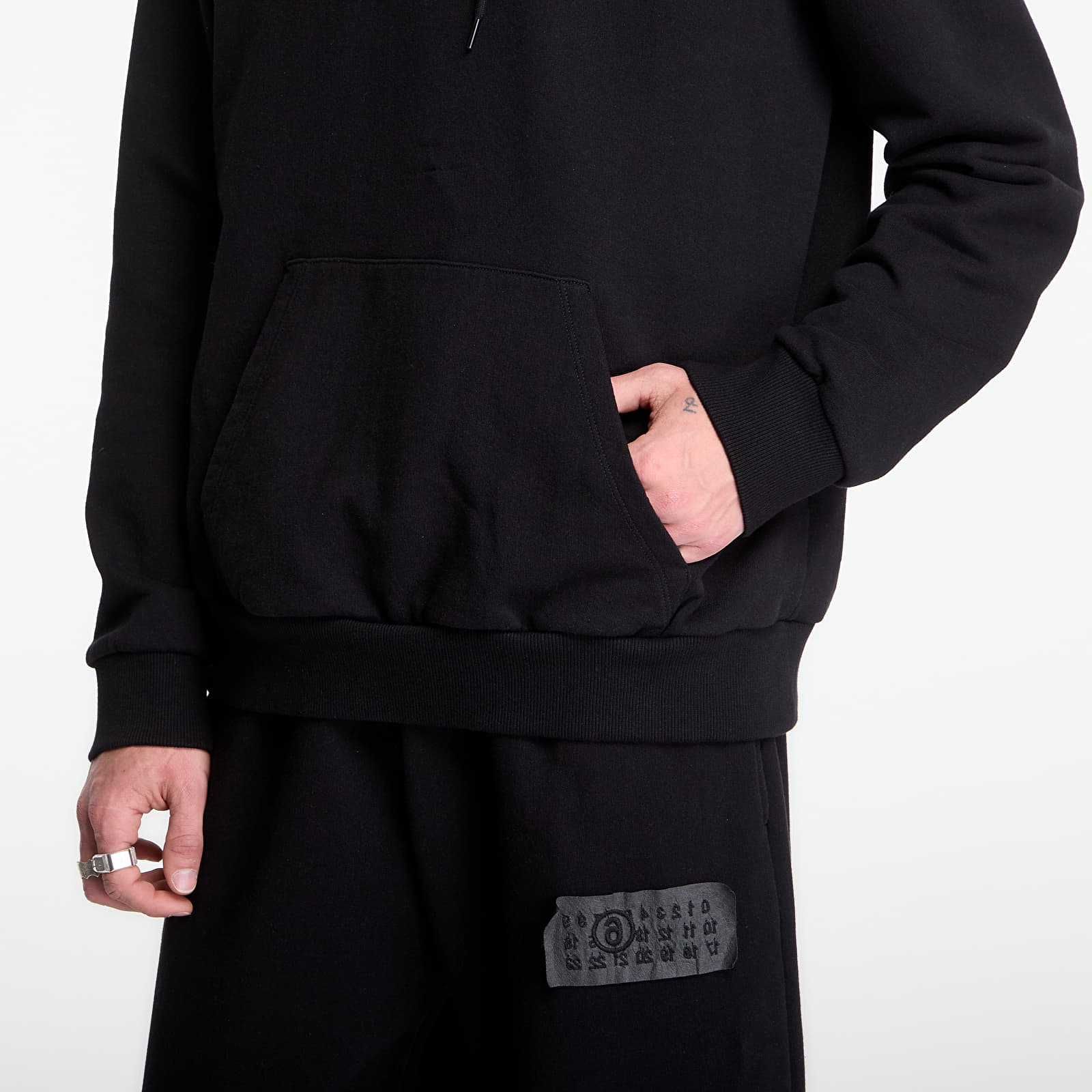 Sudaderas MM6 Mannequin Print Hooded Sweatshirt Black