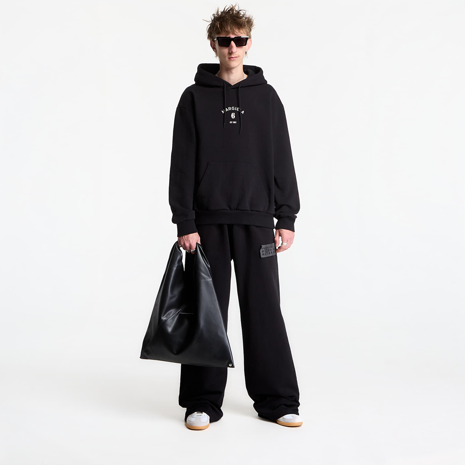 Sudaderas MM6 Mannequin Print Hooded Sweatshirt Black