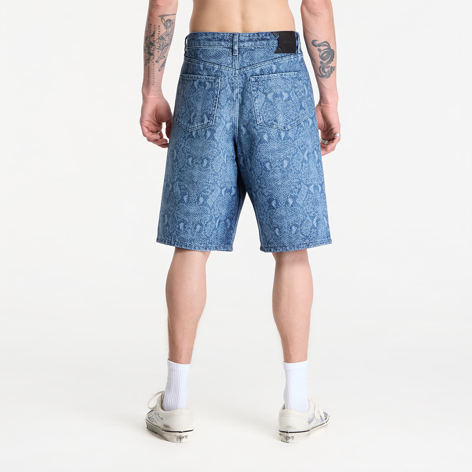 Kratke hlače Daily Paper Snake Laser Denim Shorts Blue
