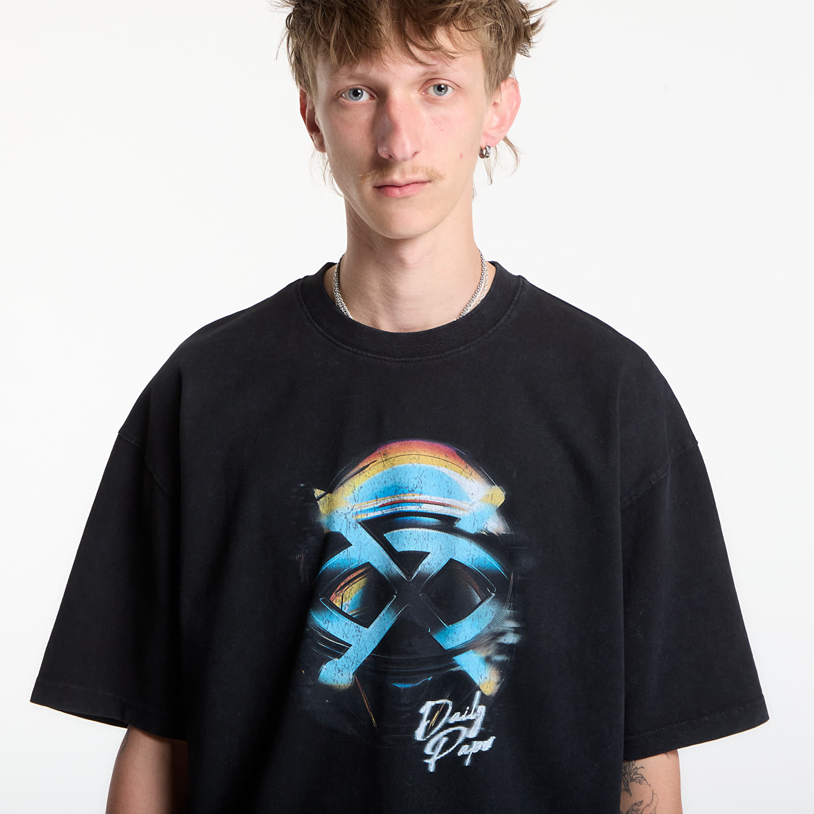 Majice i košulje Daily Paper Shield Helmet Ss T-Shirt Washed Black