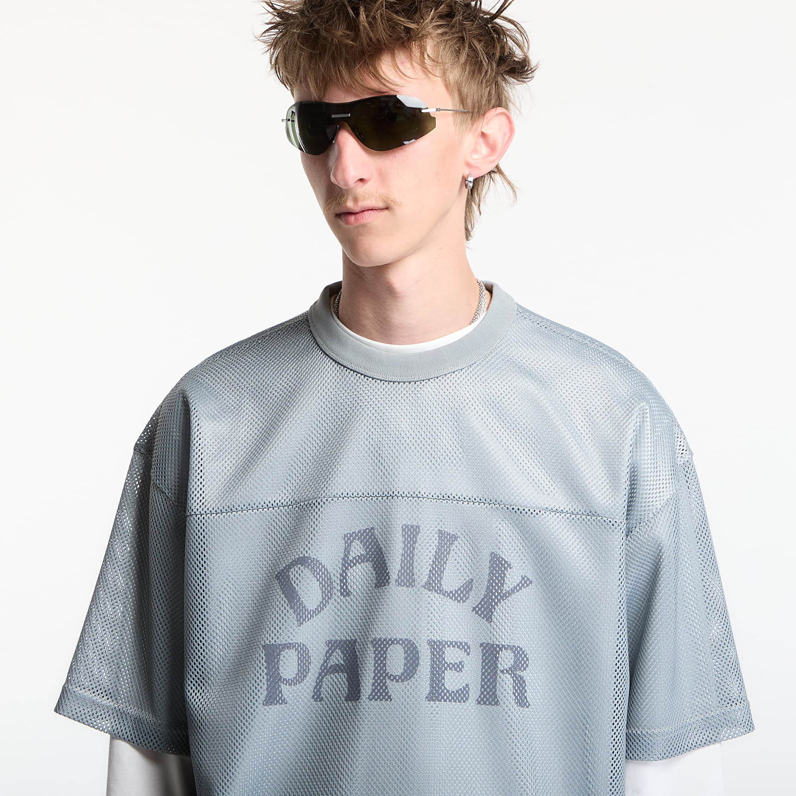 Majice i košulje Daily Paper Boxy Mesh T-Shirt Dawn Blue