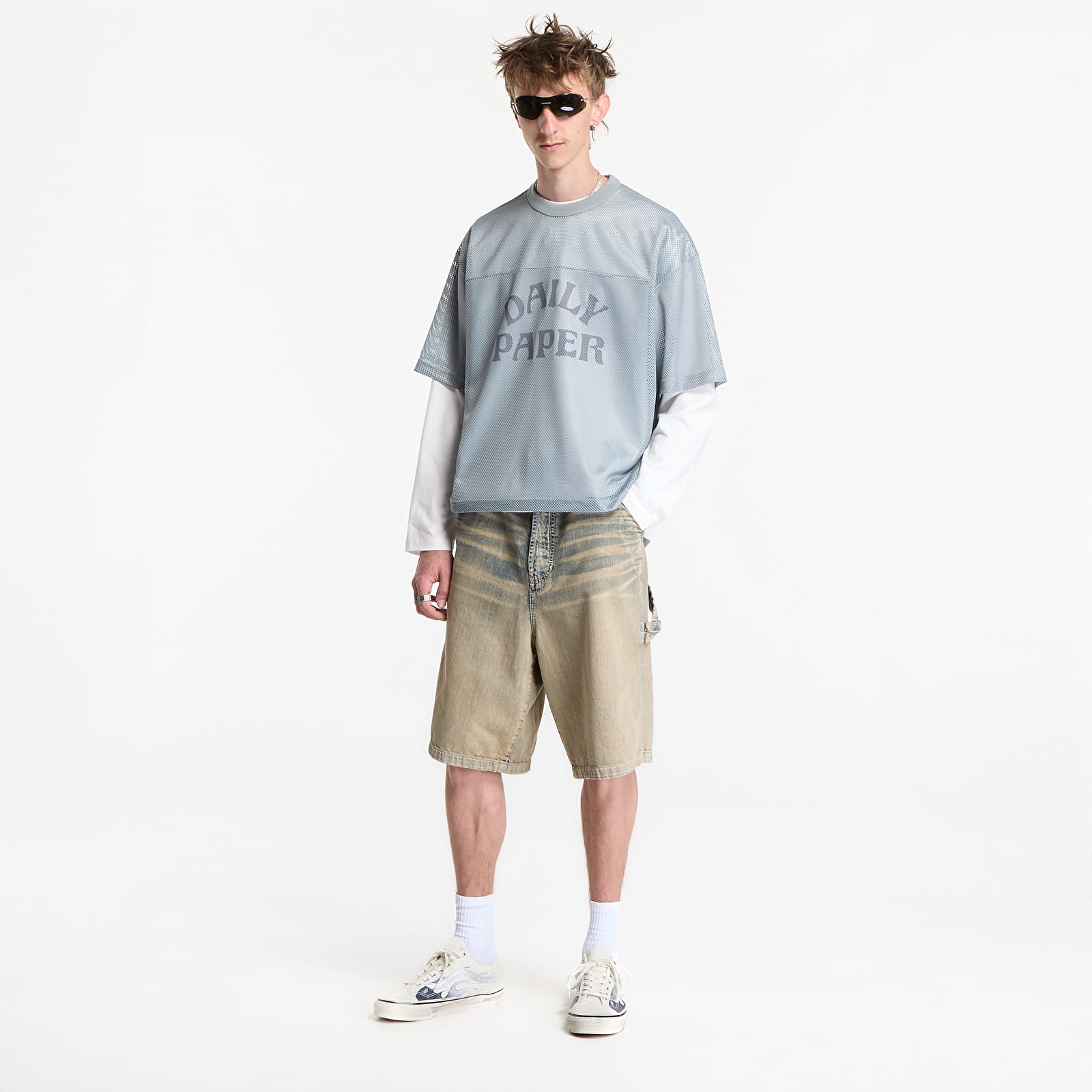 Majice i košulje Daily Paper Boxy Mesh T-Shirt Dawn Blue