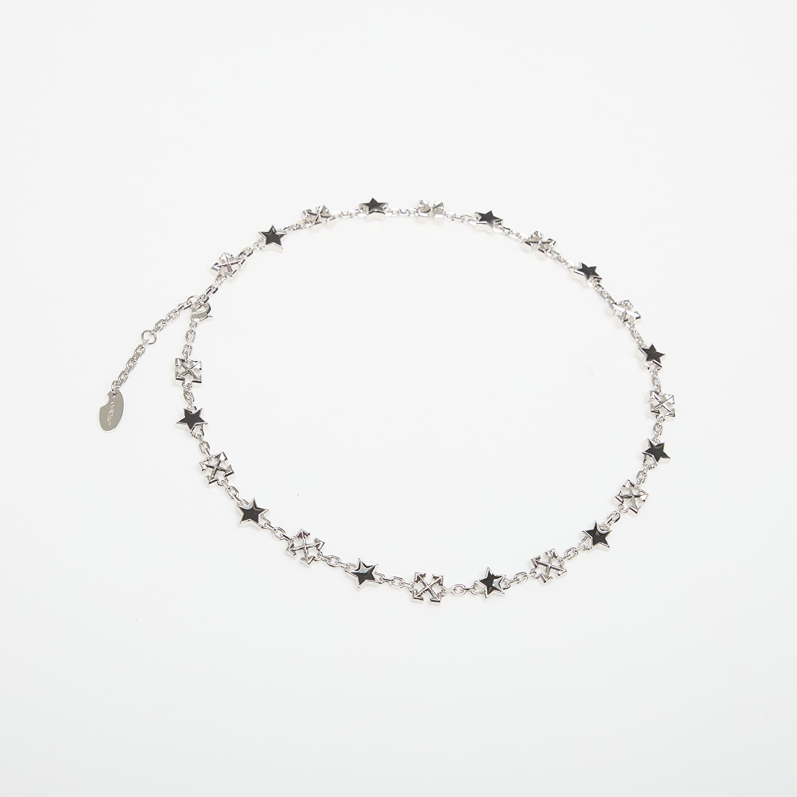 Necklaces Off-White Arrow Chain Necklace Silver/ Black