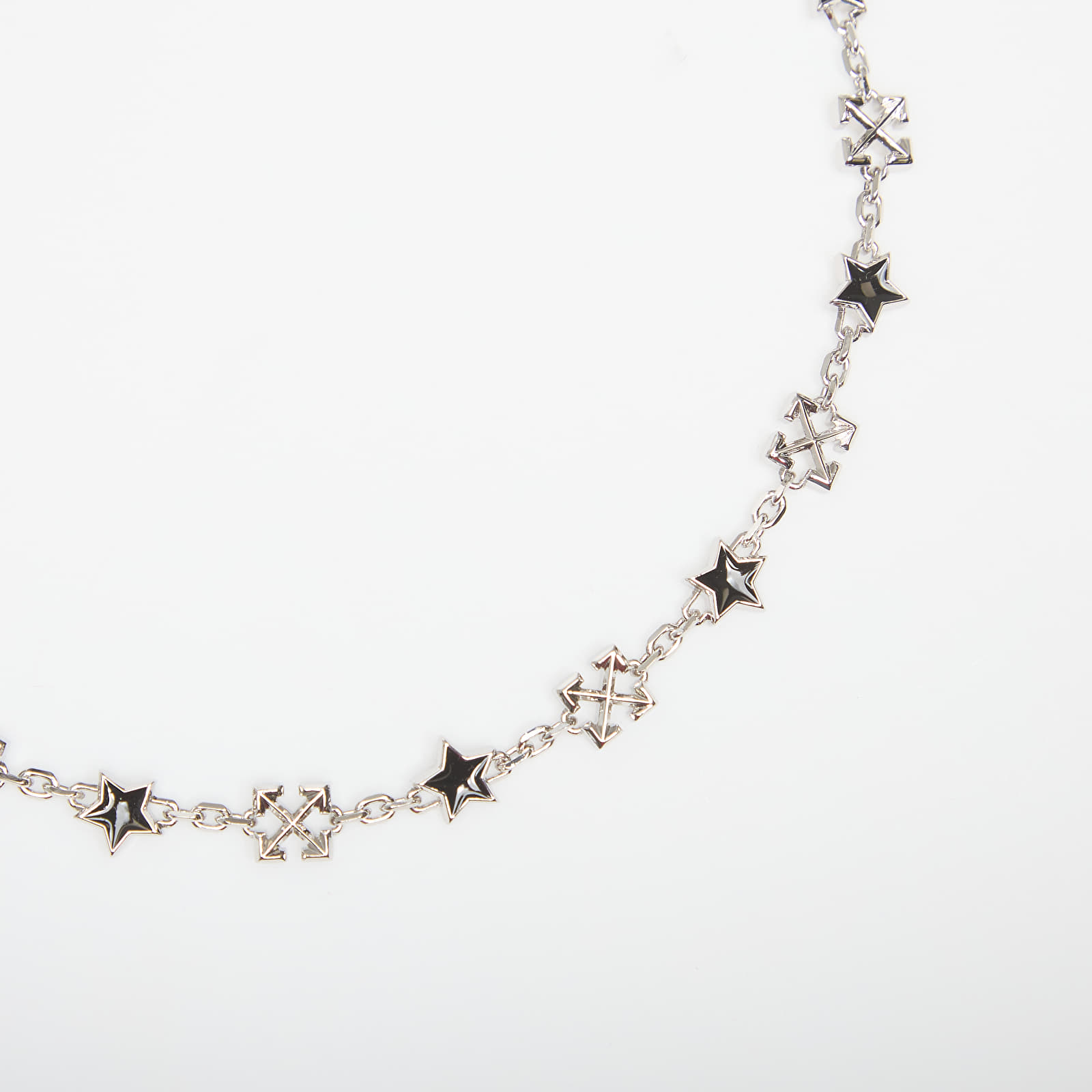 Necklaces Off-White Arrow Chain Necklace Silver/ Black