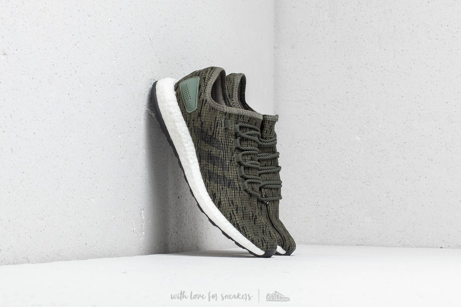 Men's shoes adidas PureBOOST Base Green/ Core Black/ Core Black