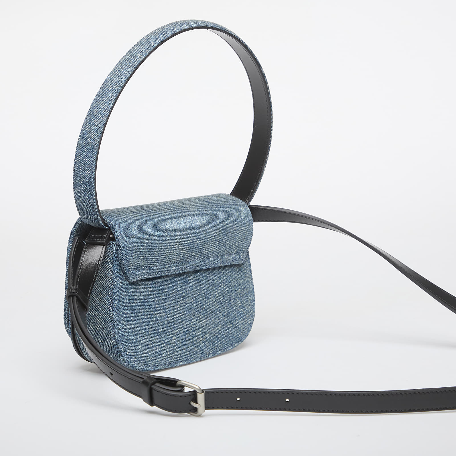 Bolsas de mão Diesel 1Dr Shoulder Bag Medium Blue Denim