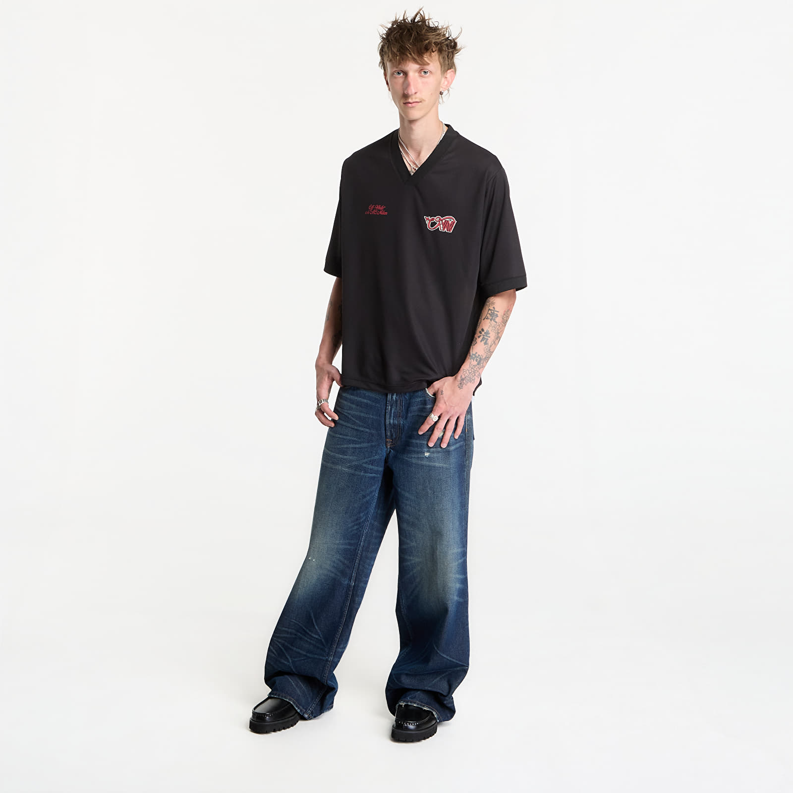 T-shirts Off-White x AC Milan Tech T-Shirt UNISEX Black/ Red
