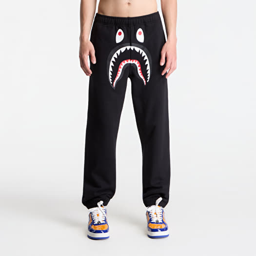 A BATHING APE Shark Sweat Pants UNISEX Black