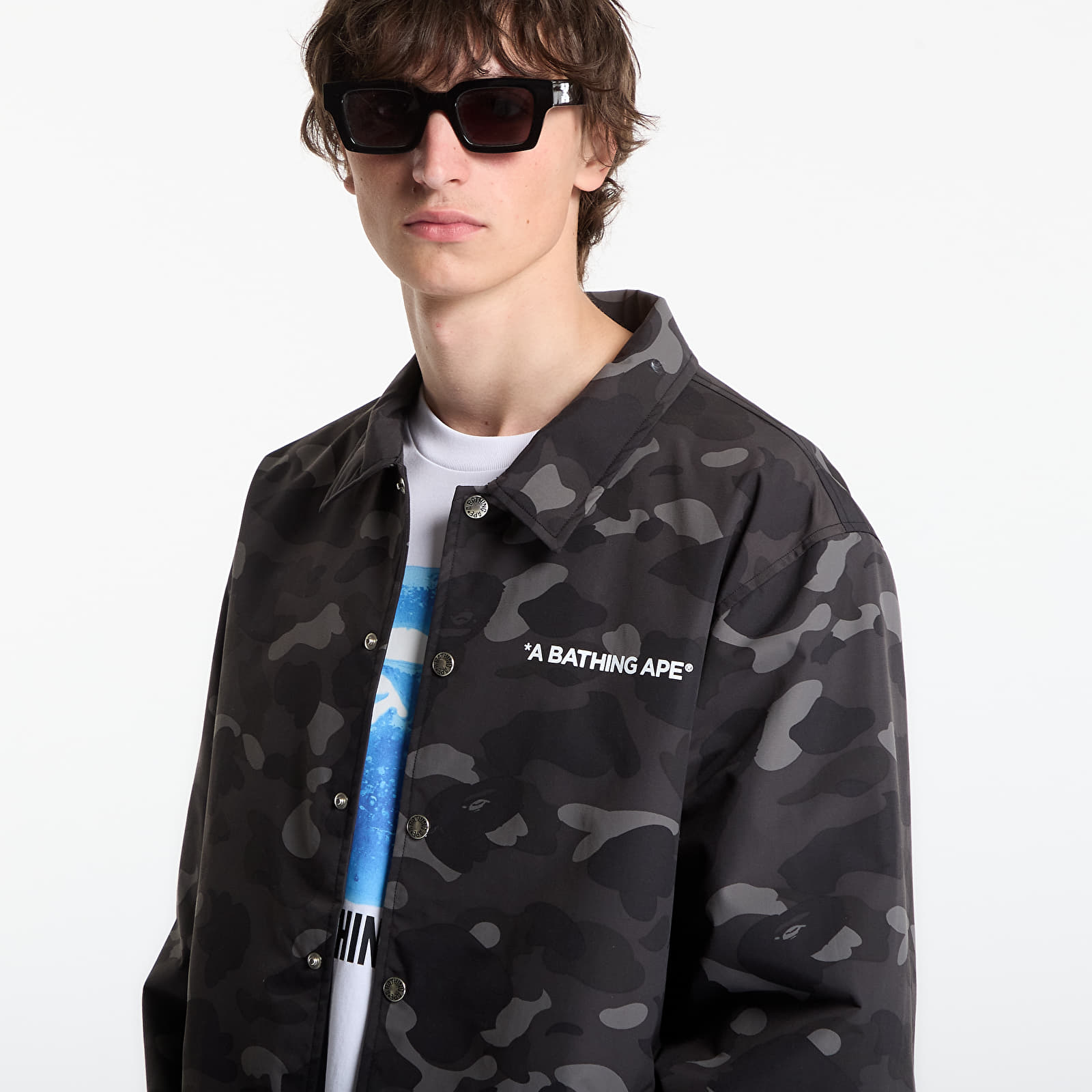 Jacken A BATHING APE Color Camo Coach Jacket UNISEX Black