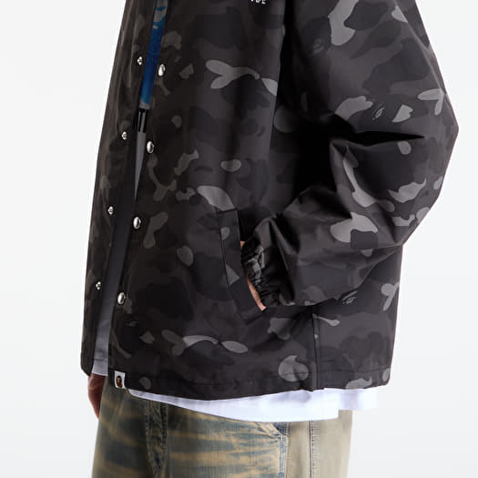 A BATHING APE Color Camo Coach Jacket UNISEX Black | Footshop