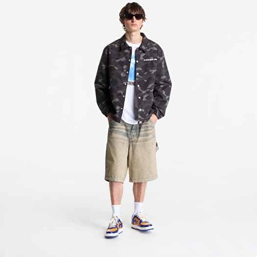 A BATHING APE Color Camo Coach Jacket UNISEX Black | Footshop