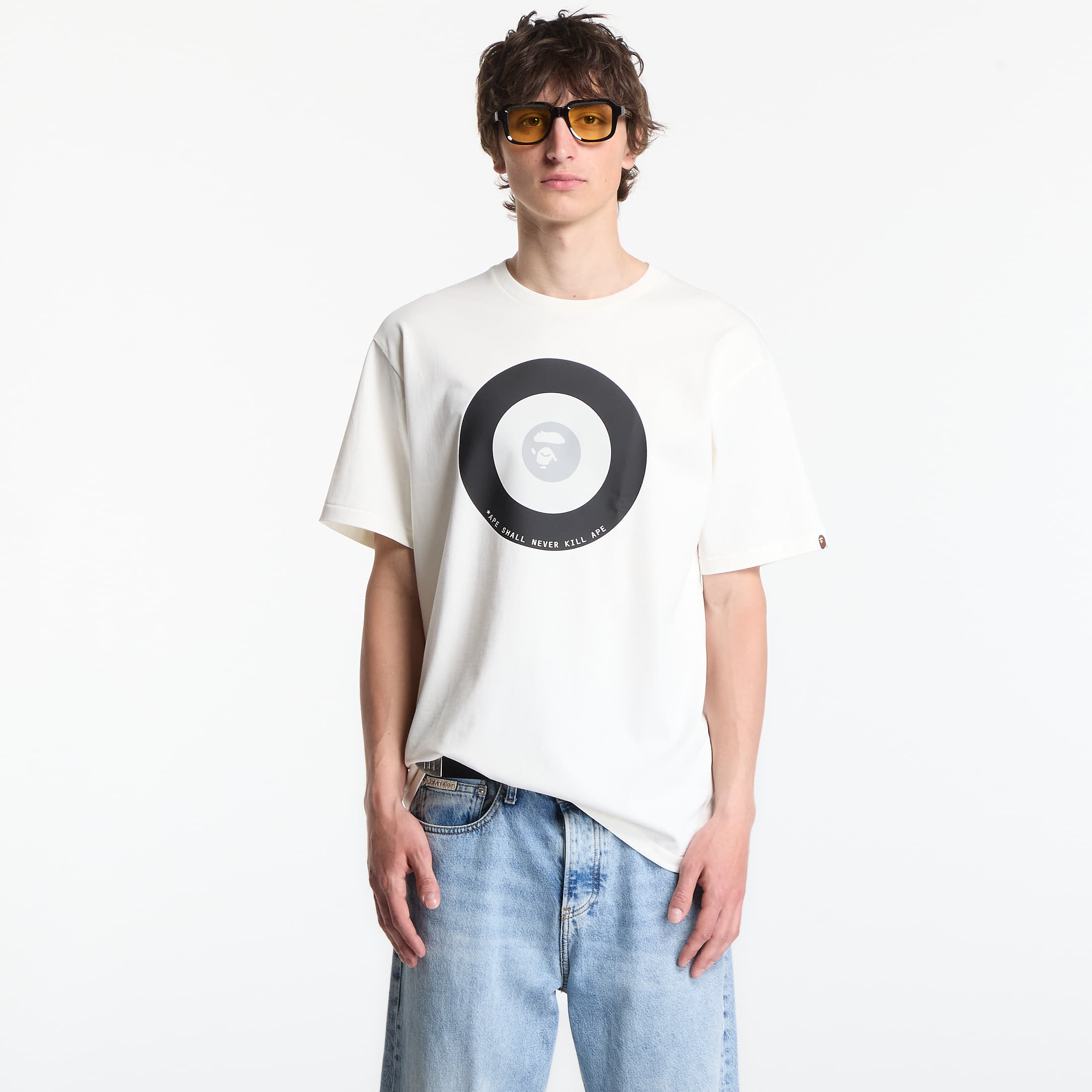 aglietta A BATHING APE Ape Target Tee UNISEX Ivory