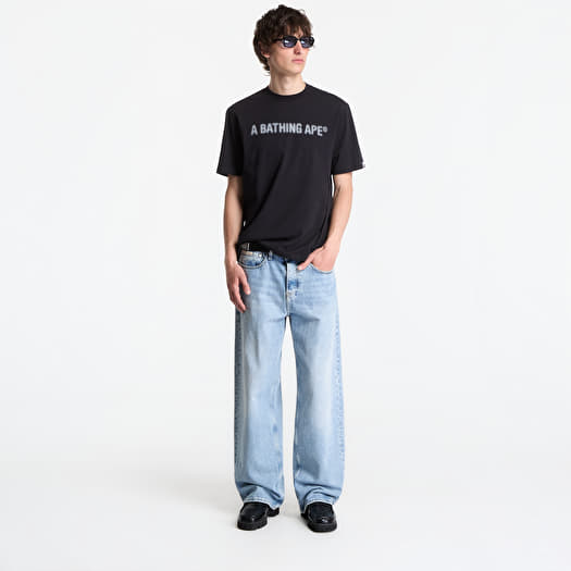A BATHING APE Heavy Wash Bathing Ape Shrunk Fit Tee UNISEX Black