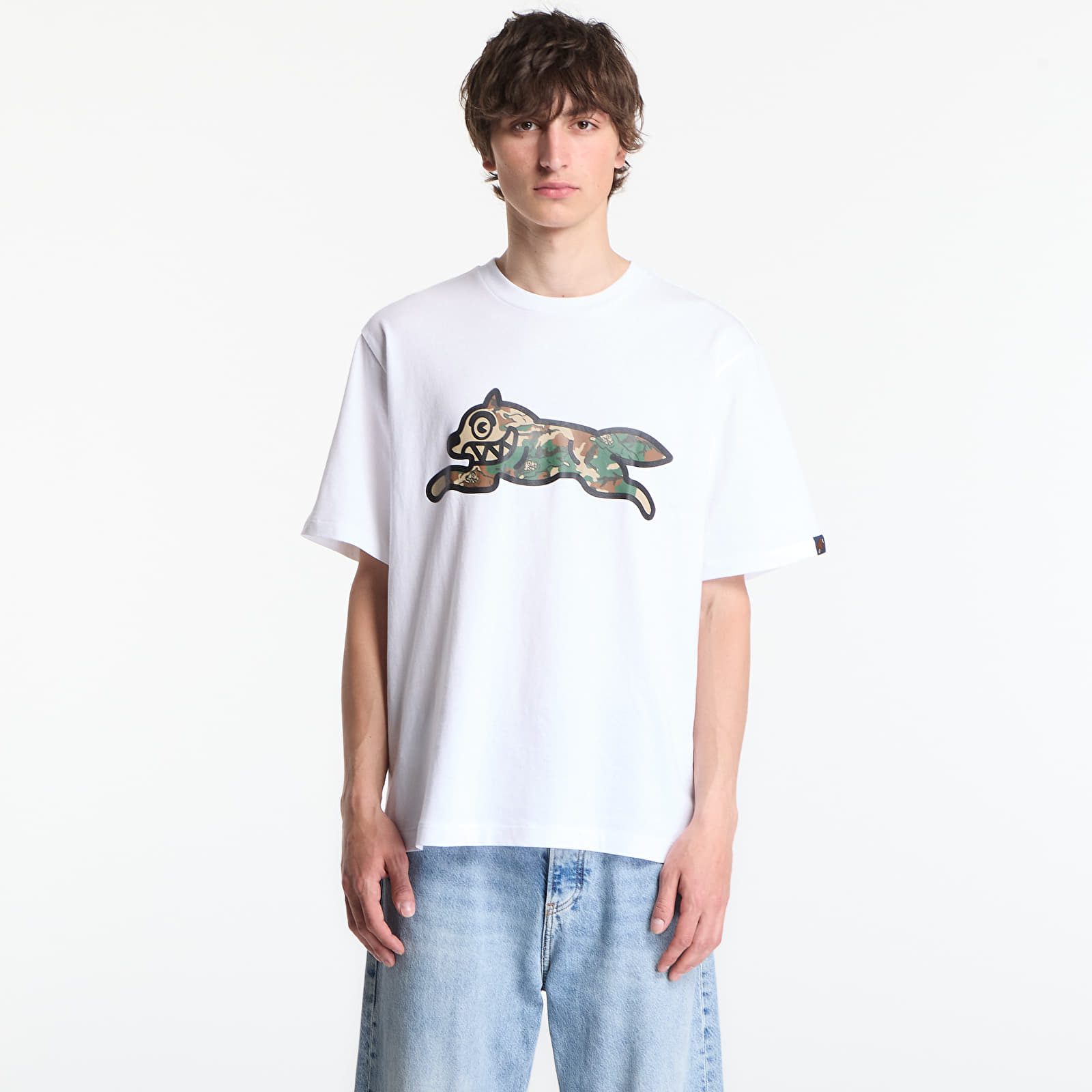 T-skjorter Billionaire Boys Club Icecream Camo Running Dog Woodland T-Shirt White