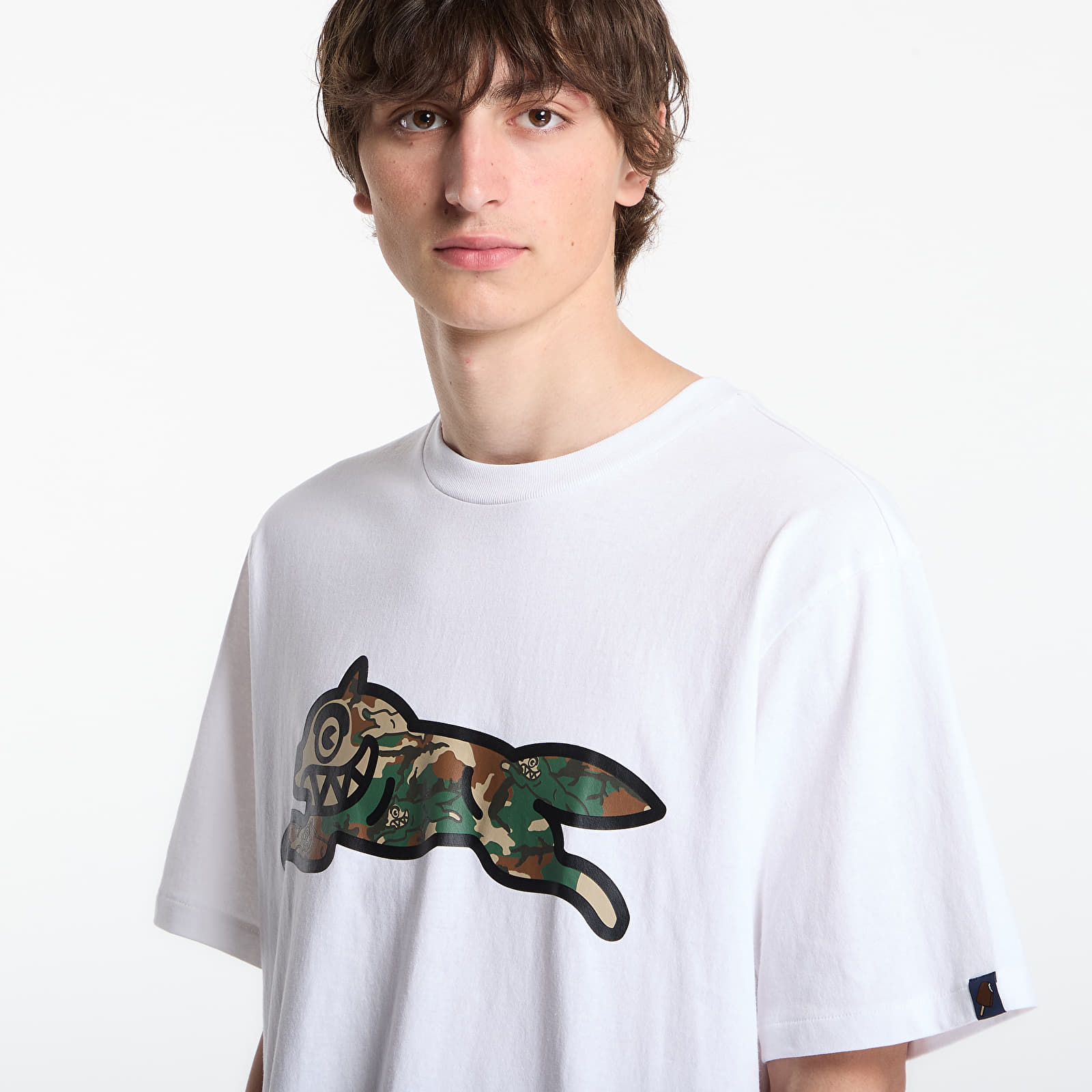 T-skjorter Billionaire Boys Club Icecream Camo Running Dog Woodland T-Shirt White