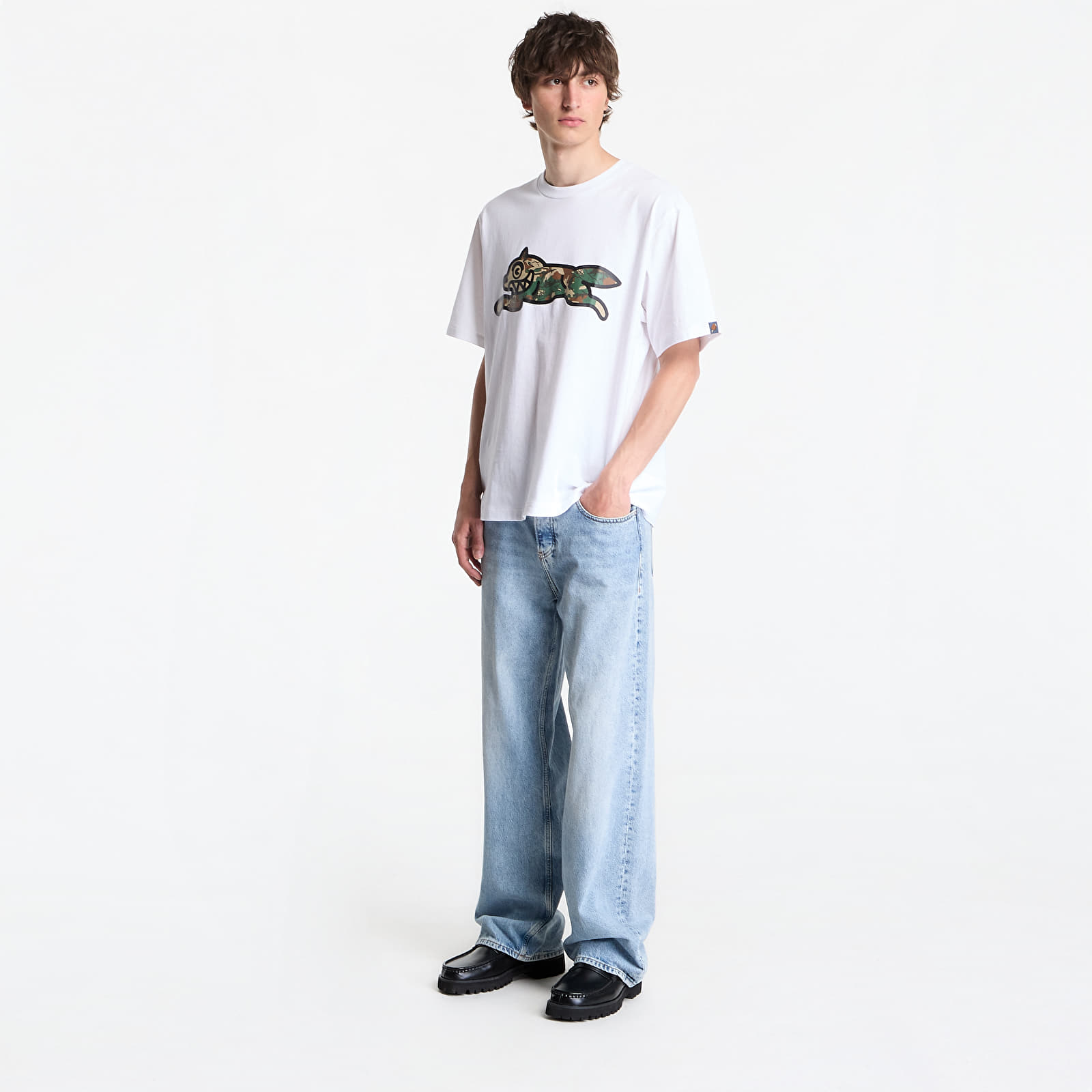 T-skjorter Billionaire Boys Club Icecream Camo Running Dog Woodland T-Shirt White