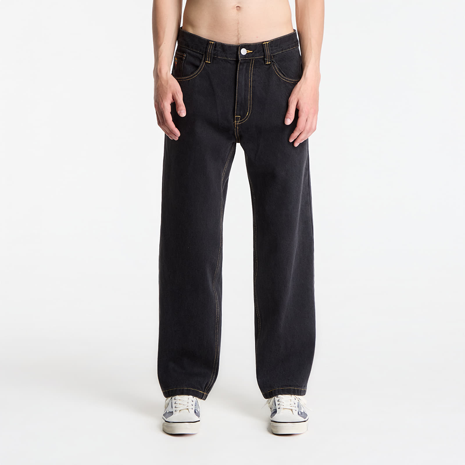 Jeans Billionaire Boys Club Icecream Cones & Bones Double Scoop Denim Pants Black