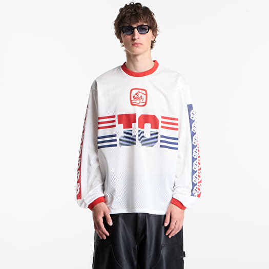 Dres Billionaire Boys Club Icecream Moto Ls Mesh Shirt White