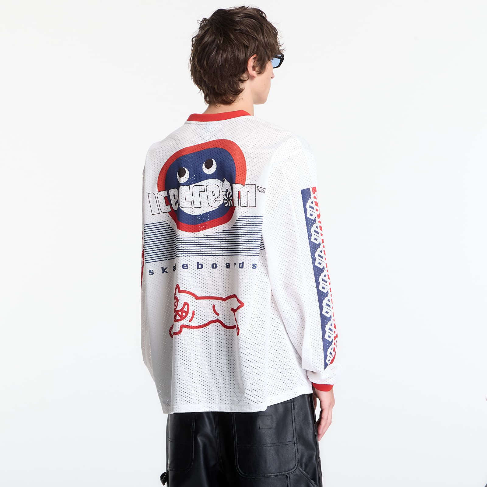 Dresi Billionaire Boys Club Icecream Moto Ls Mesh Shirt White